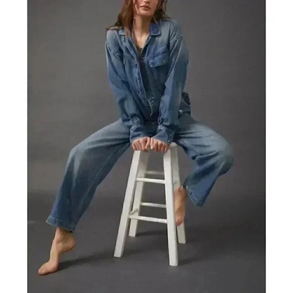 Free People Care FP Townes Coverall / High Noon - Picture 2 of 6